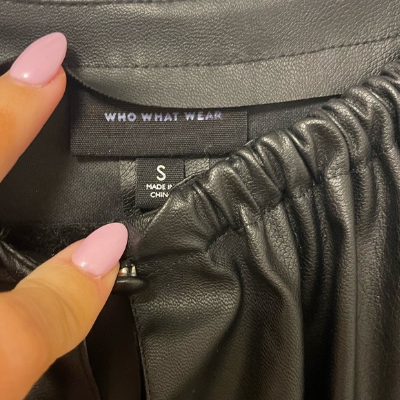 Who what wear leather dress - Picture 2 of 2